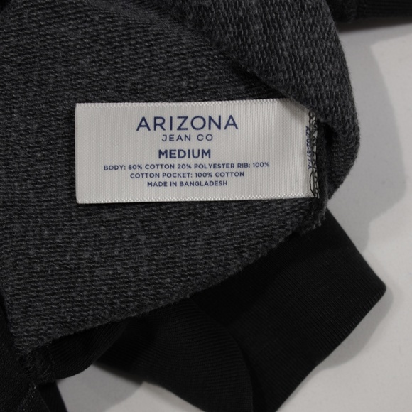 Arizona Jean Co‎ Men's Crew Neck Long Sleeve Pullover Sweatshirt Black Size M - Picture 8 of 8
